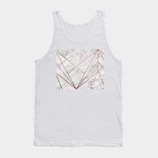 Rose geo designer marble Tank Top